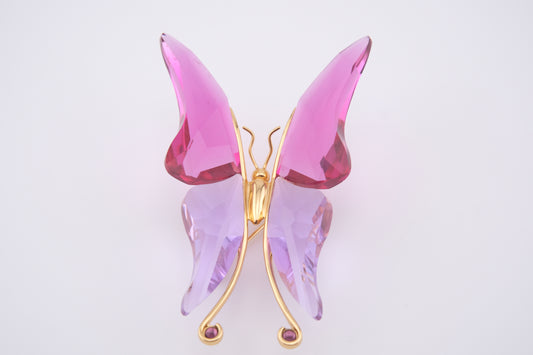 Daniel Swarovski Paradise βAstaraβ Fuchsia Butterfly Brooch β Philippe Ferrandis Design