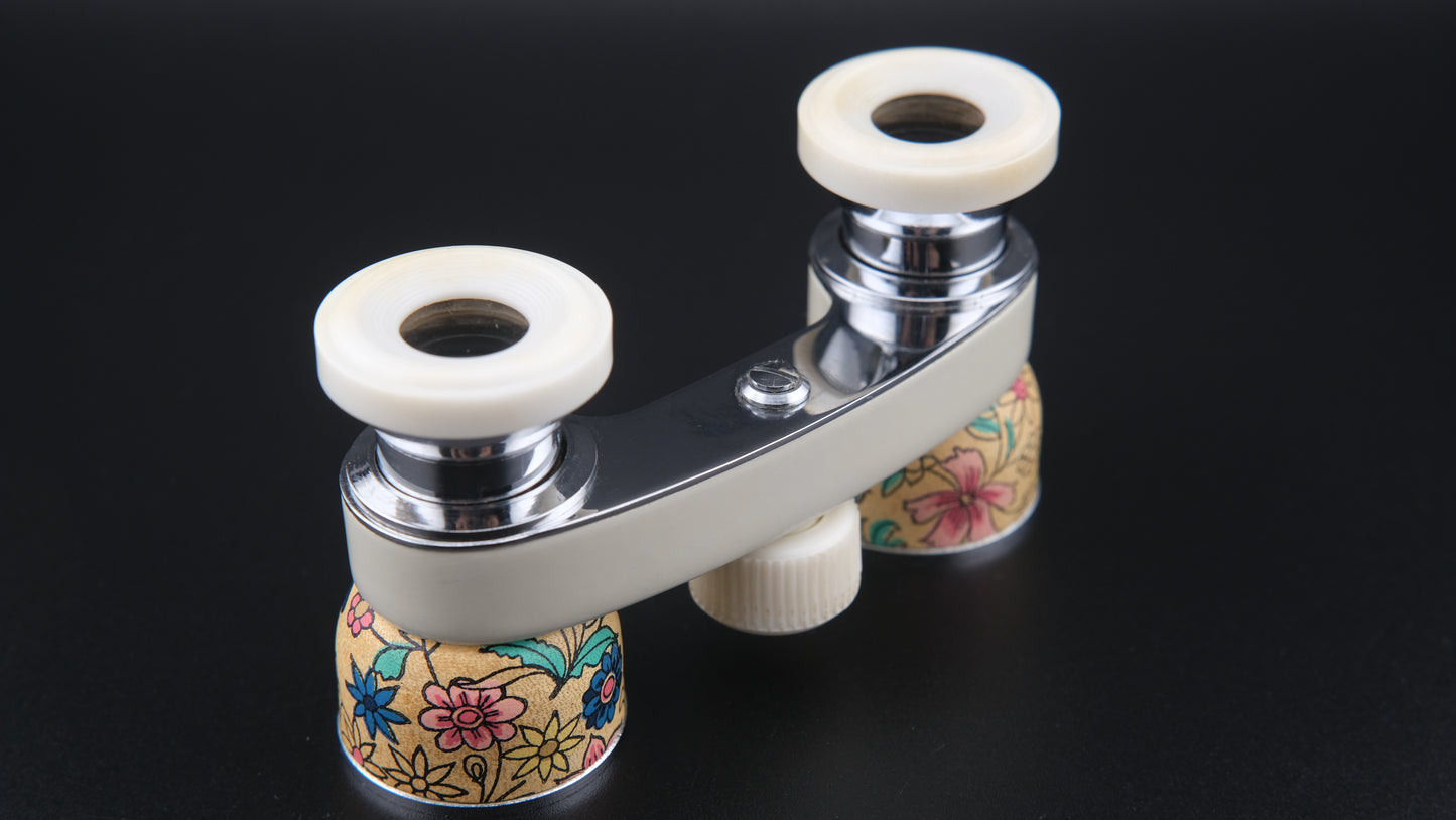 Vintage Floral Charm 3X Opera Glasses – J-B195 Alpha E61 – Made in Japan