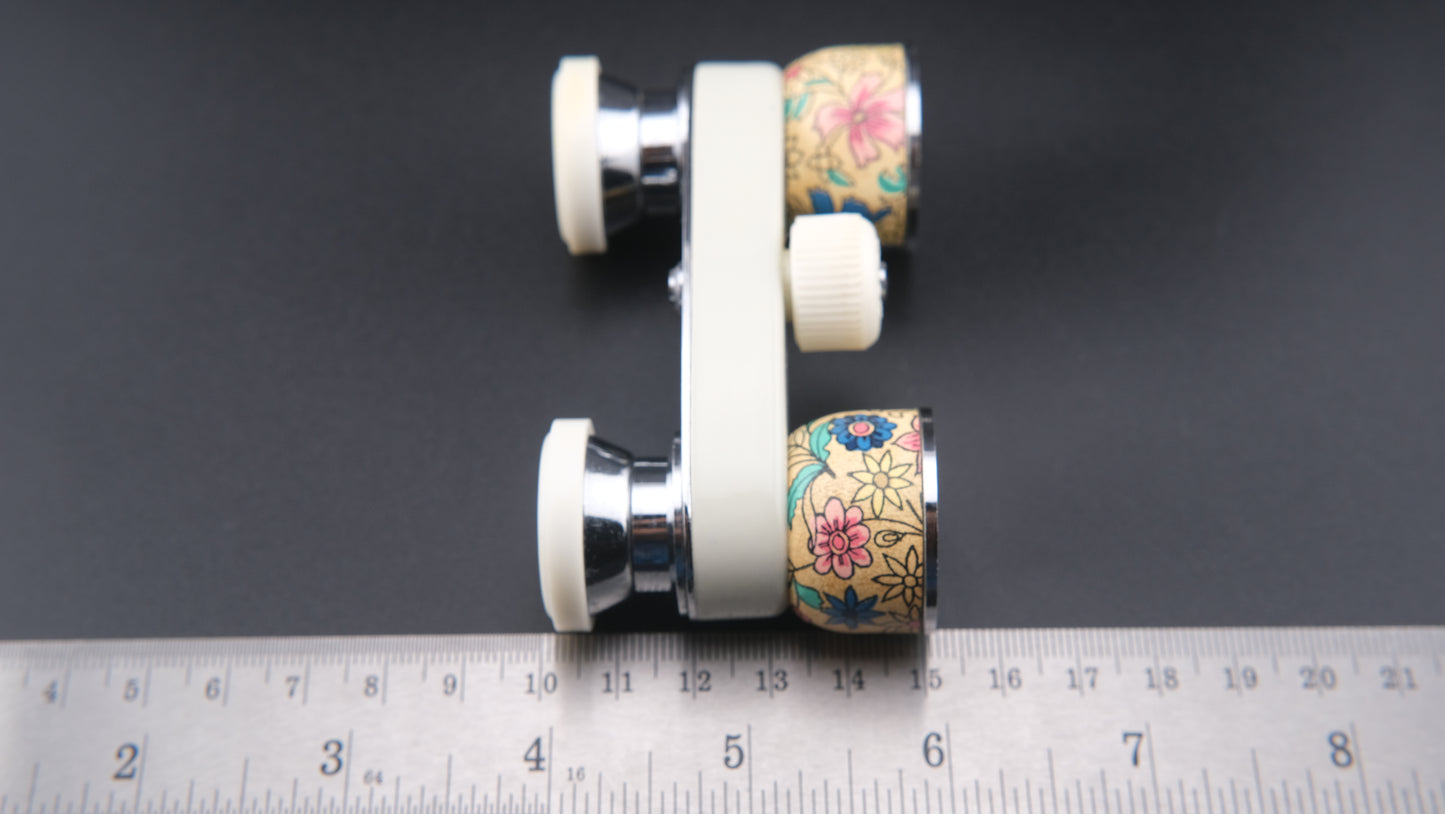 Vintage Floral Charm 3X Opera Glasses – J-B195 Alpha E61 – Made in Japan