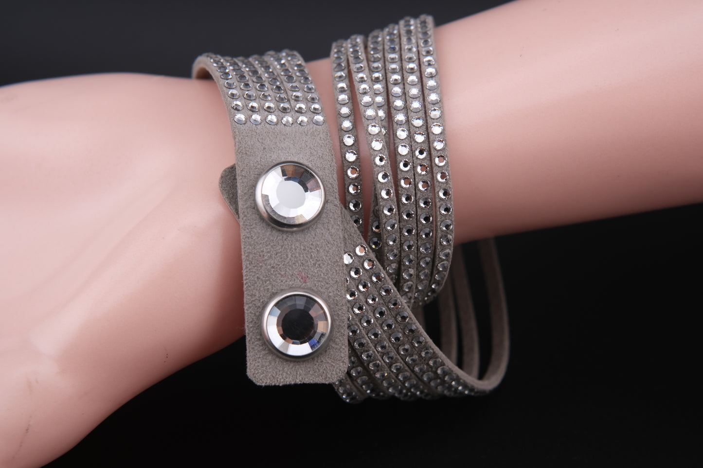 Vintage Swarovski Crystal Bracelet – Gold Tone, Sparkling Rhinestones