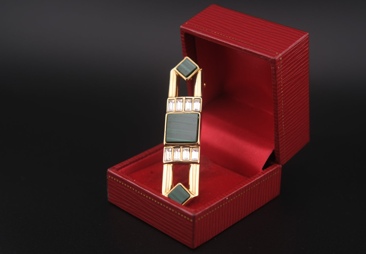 Vintage Elizabeth Koller Bar Brooch – Austrian Art Deco Revival