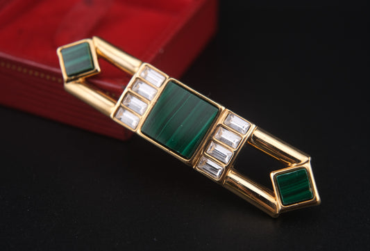 Vintage Elizabeth Koller Bar Brooch – Austrian Art Deco Revival