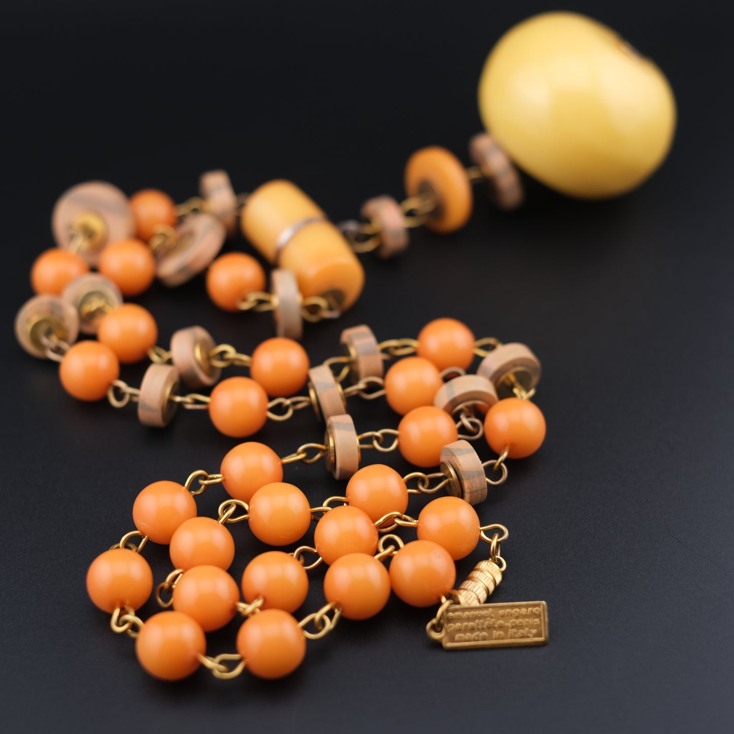 Bold 1980s Emanuel Ungaro Pendant Necklace – Made in Italy