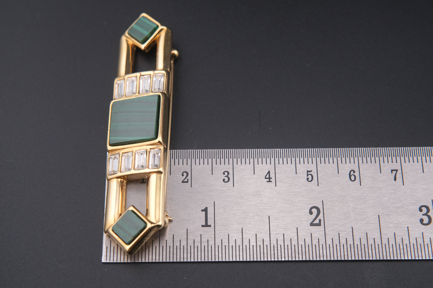 Vintage Elizabeth Koller Bar Brooch – Austrian Art Deco Revival