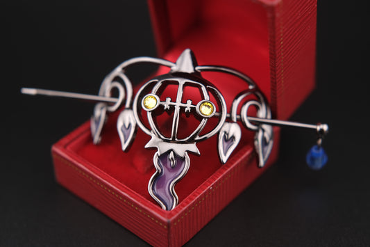 🎃 Pokémon Center 2022 Pokémon Accessory Series Hair Kanzashi – Chandelure Inspired