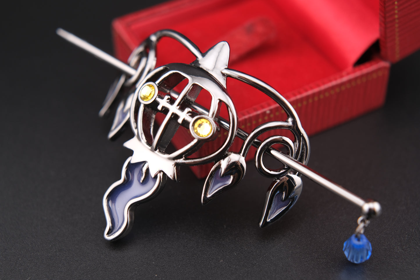 🎃 Pokémon Center 2022 Pokémon Accessory Series Hair Kanzashi – Chandelure Inspired