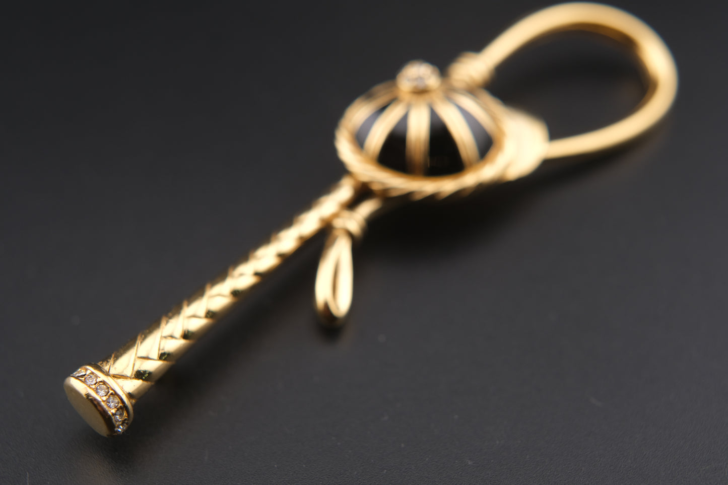 Vintage Henkel & Grossé Equestrian Jockey Cap & Horse Whip Brooch