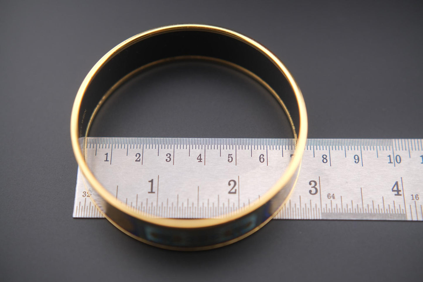 Vintage Michaela Frey Wien Lion & Sun Motif Enamel Bangle Bracelet