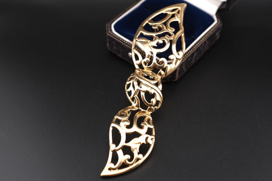 Pierre Lang Oversized Gold Plated Bow Brooch