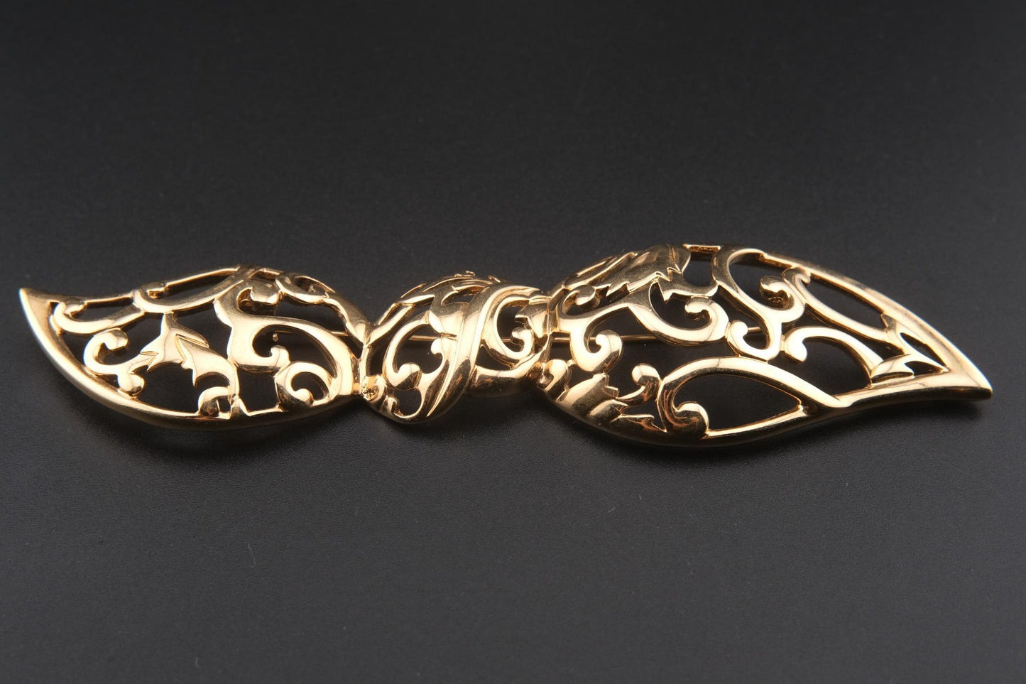Pierre Lang Oversized Gold Plated Bow Brooch