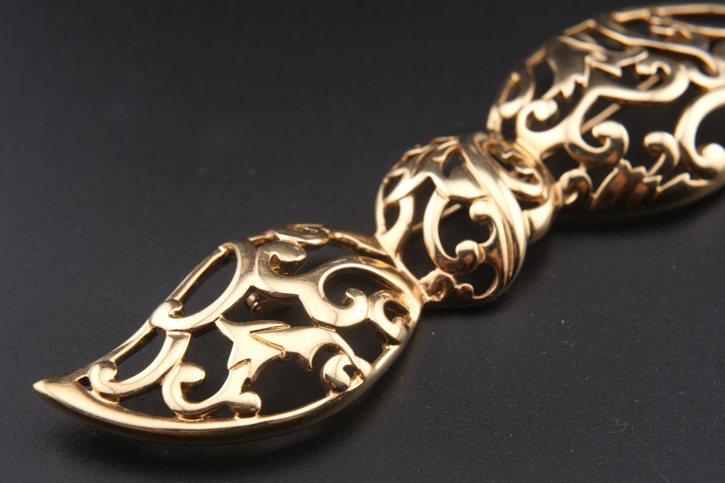 Pierre Lang Oversized Gold Plated Bow Brooch