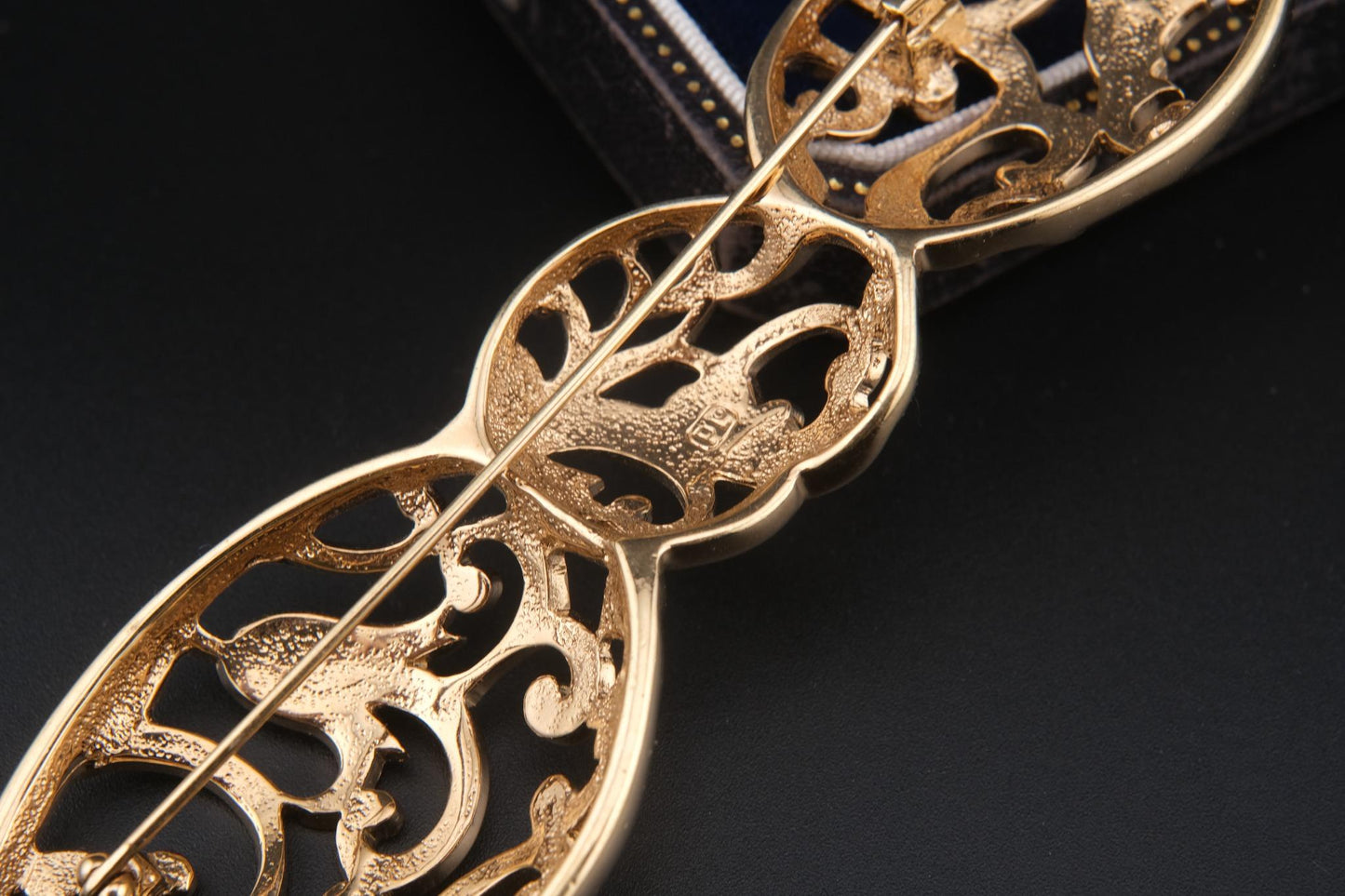 Pierre Lang Oversized Gold Plated Bow Brooch