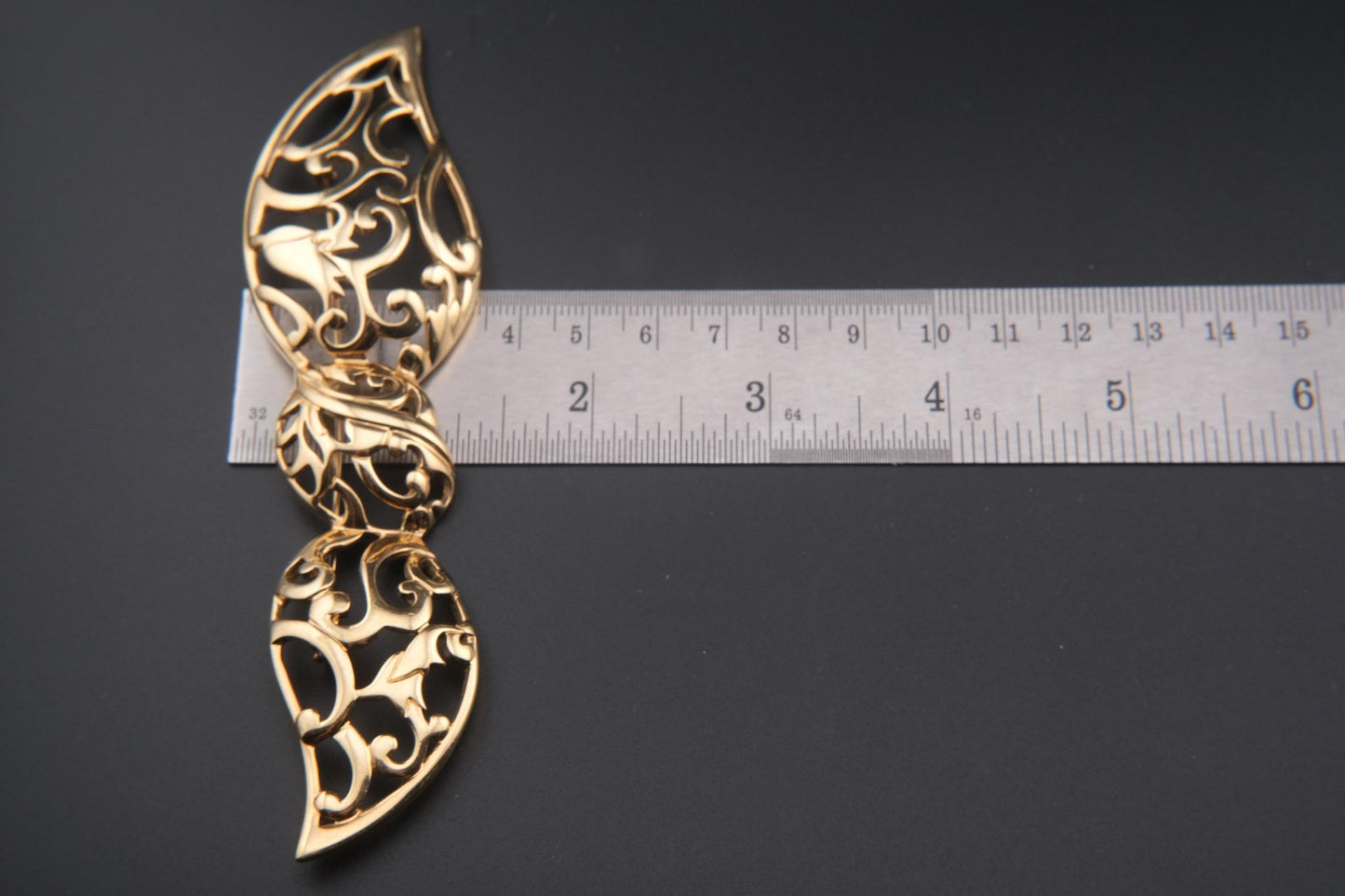 Pierre Lang Oversized Gold Plated Bow Brooch