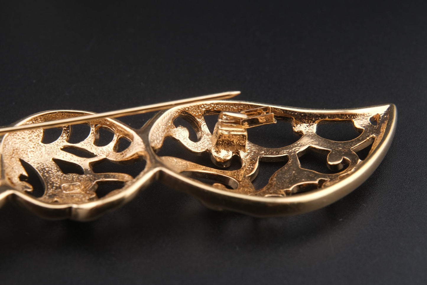 Pierre Lang Oversized Gold Plated Bow Brooch