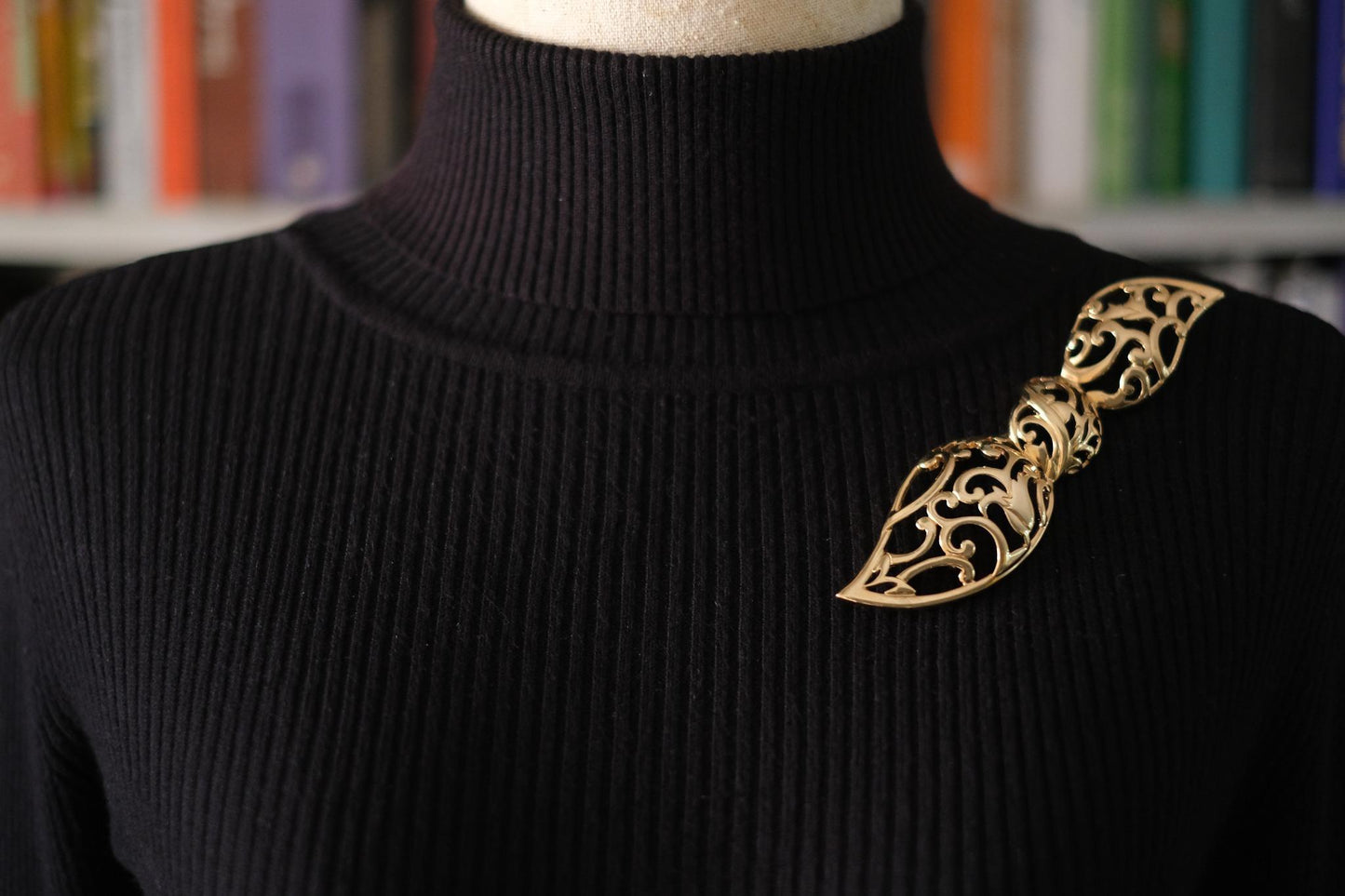 Pierre Lang Oversized Gold Plated Bow Brooch