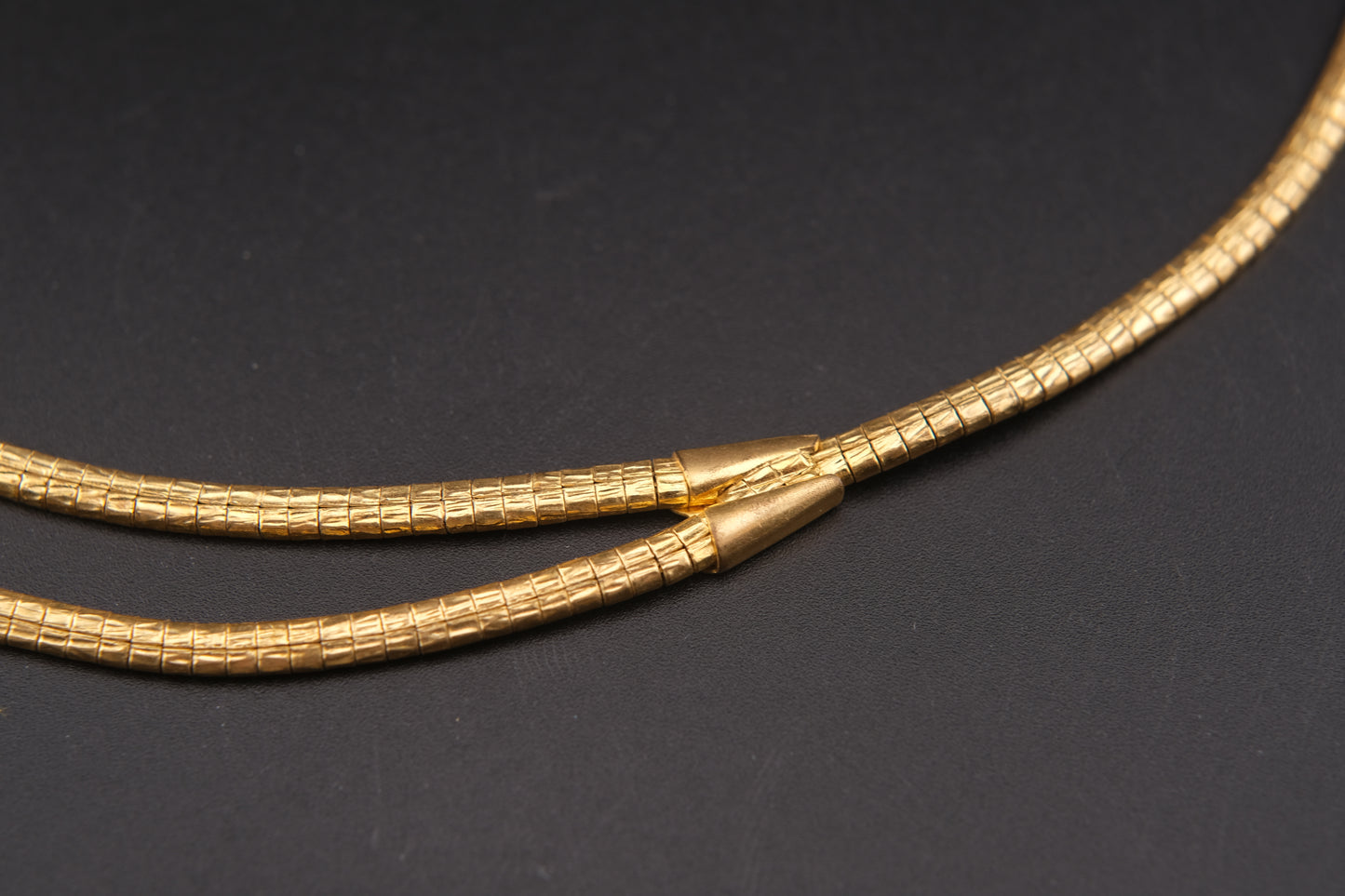 Vintage Nina Ricci Double-Strand Gold-Tone Choker Necklace