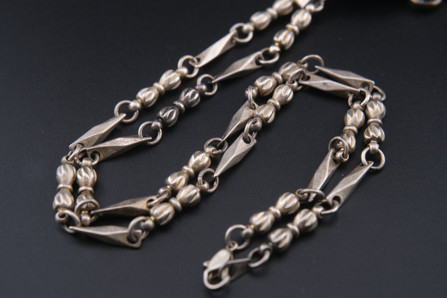 ✧ Vintage Signed Goldette Necklace – Victorian Revival Crystal Pendant ✧