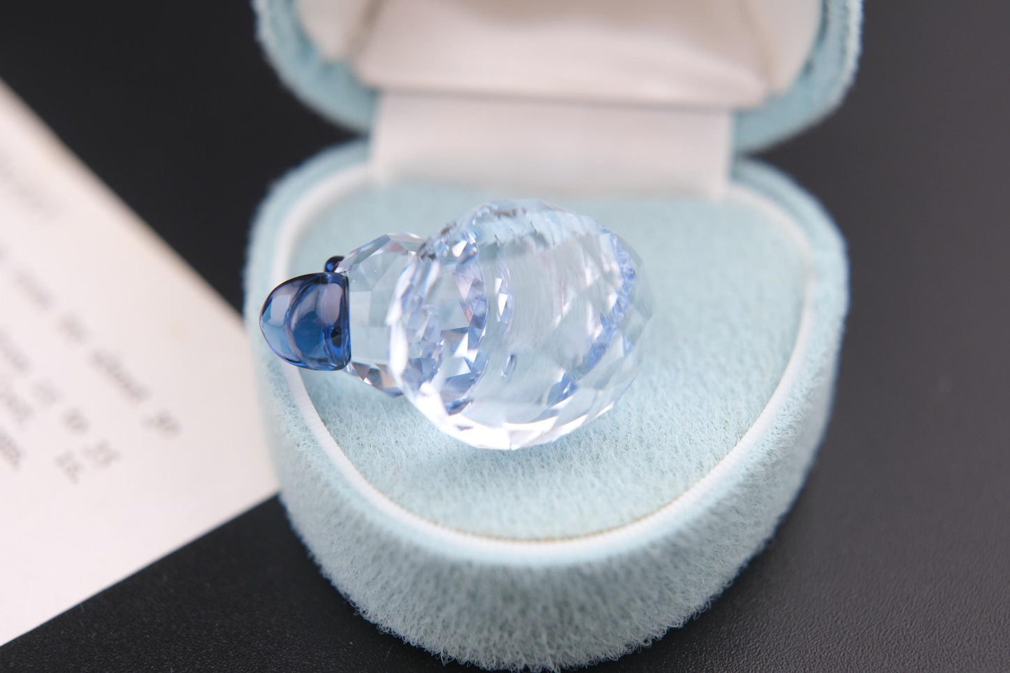 Swarovski Crystal Duck Figurine – Light Blue with Original Box