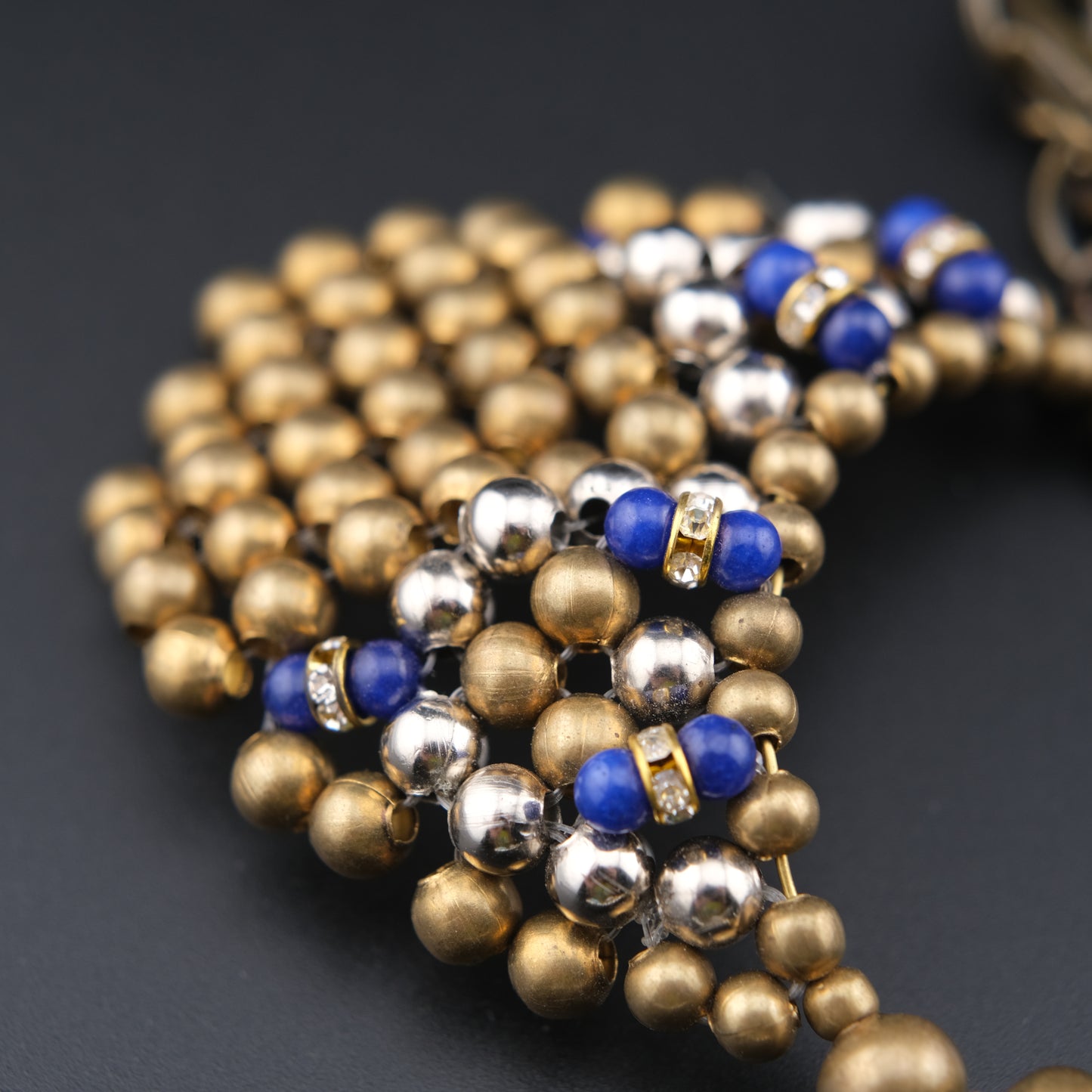 Pam Hiran for Anthropologie Beaded Bib Collar Necklace