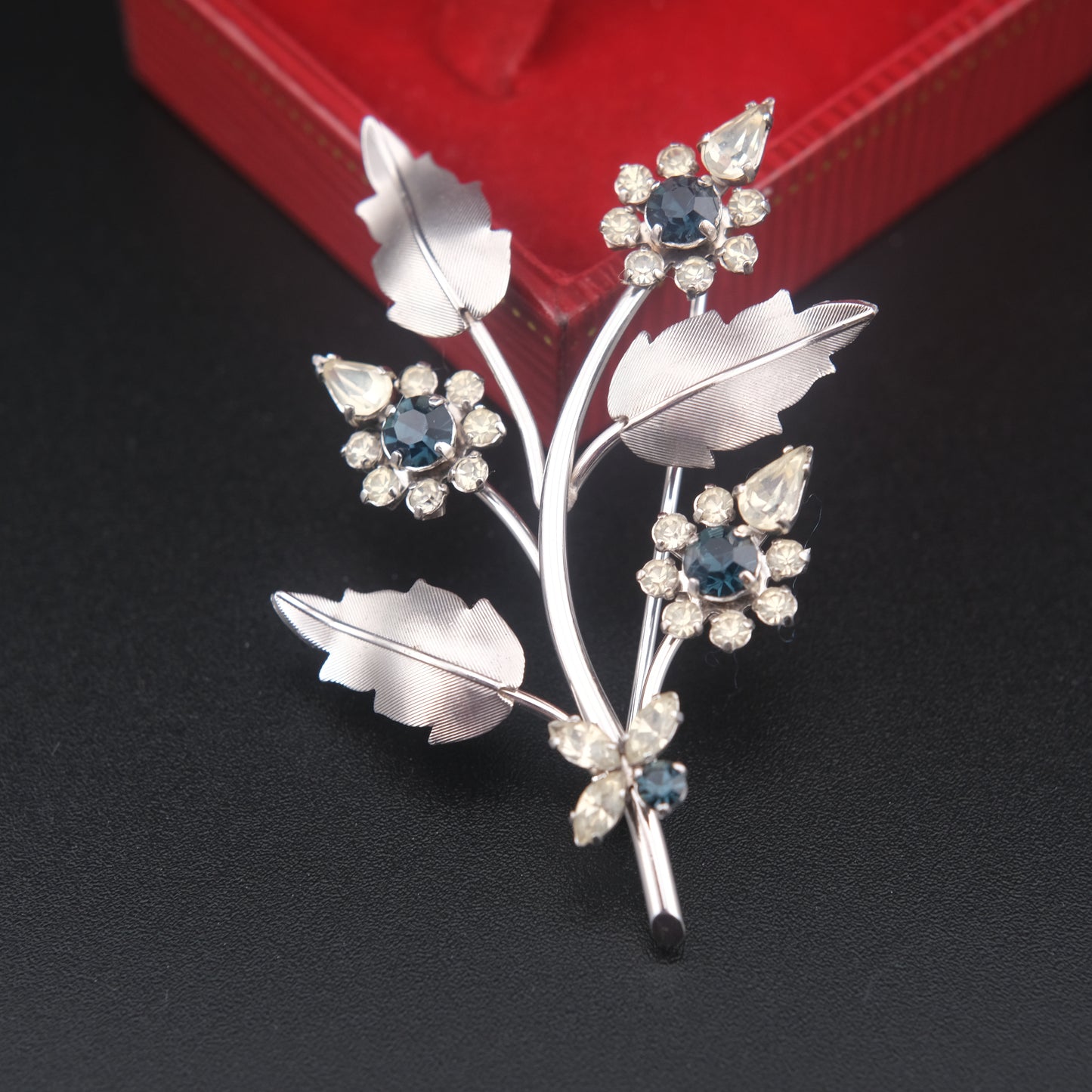 Vintage Signed "Krementz" Floral Brooch