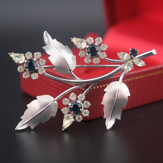 Vintage Signed "Krementz" Floral Brooch