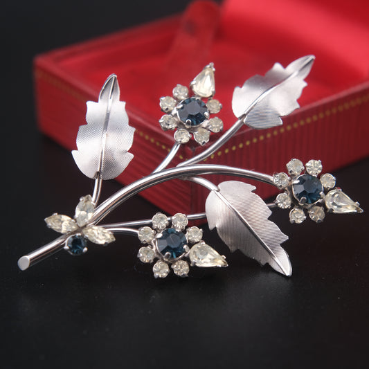 Vintage Signed "Krementz" Floral Brooch