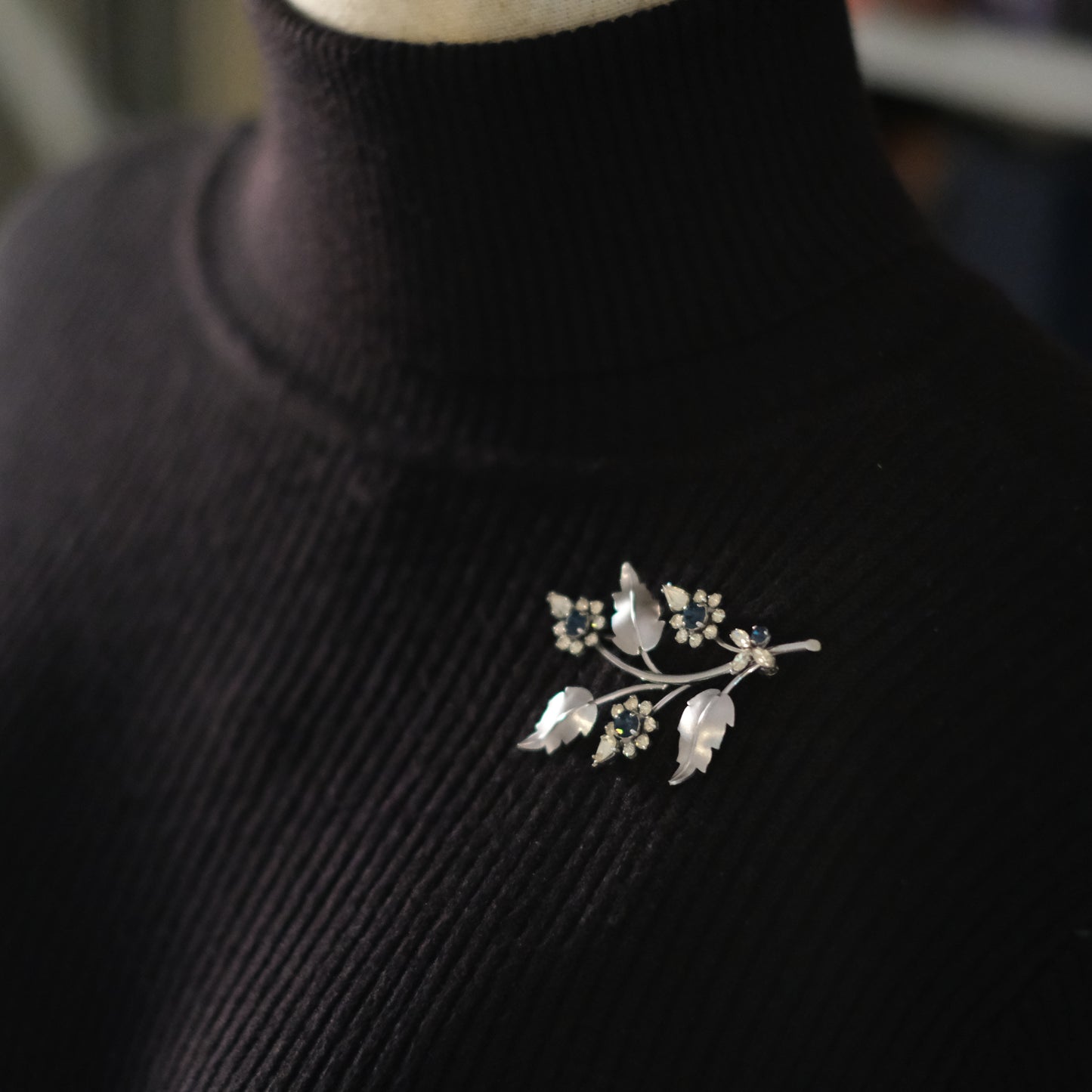 Vintage Signed "Krementz" Floral Brooch
