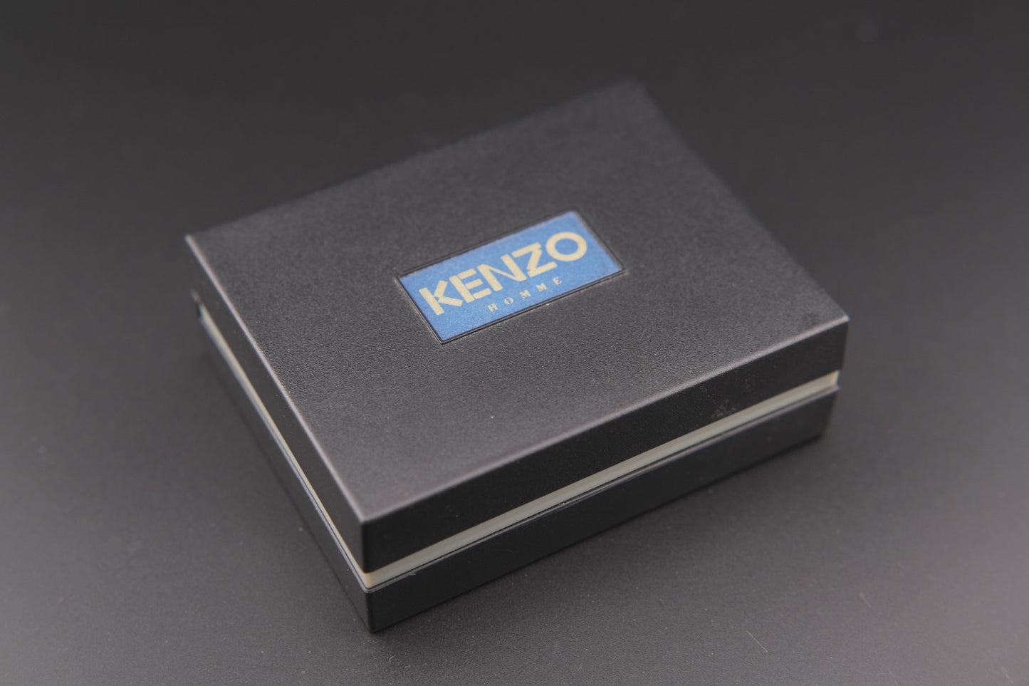 Vintage Kenzo Floral Brooch – Gold-Tone with Crystal Rhinestones (Original Box)