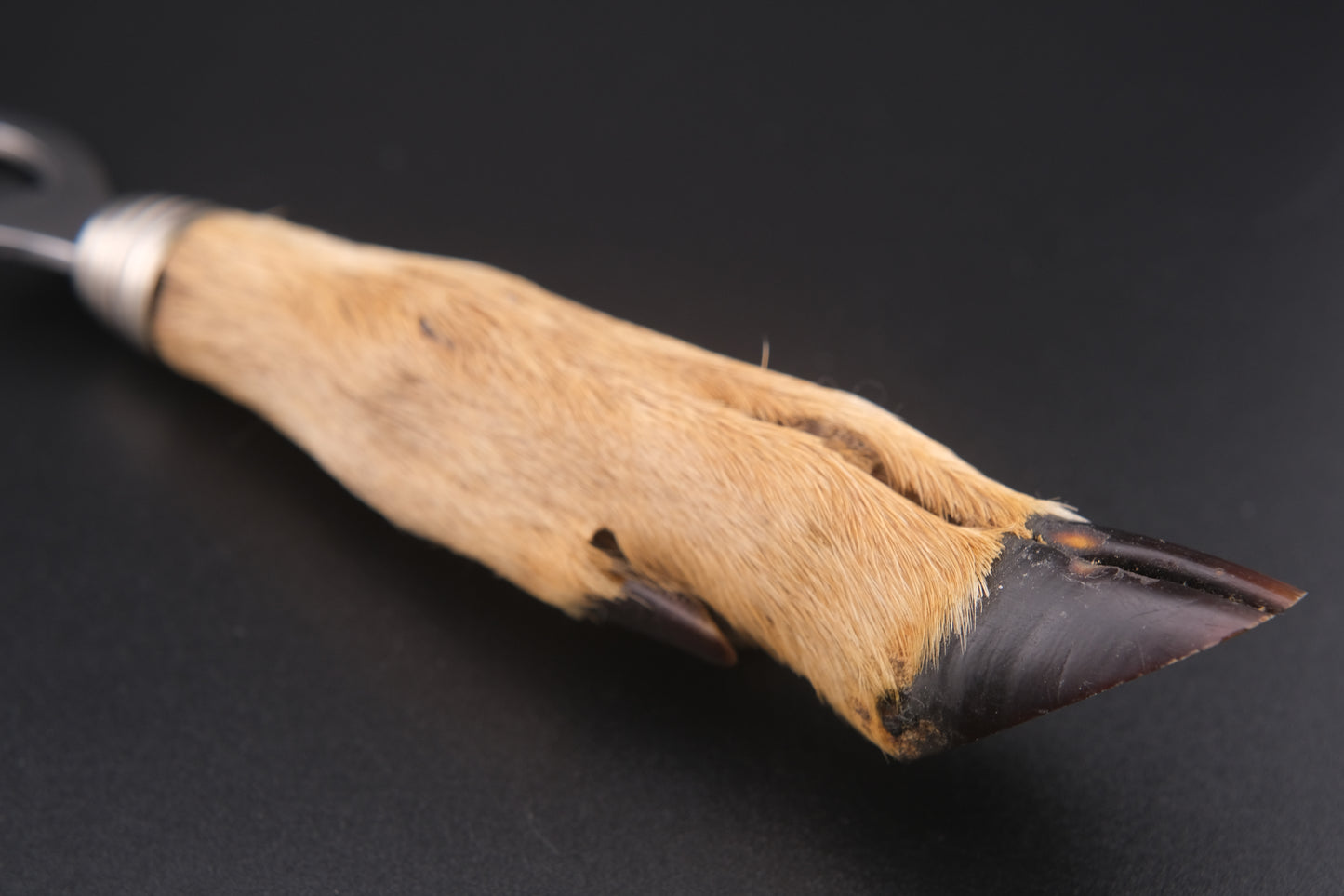 Vintage Deer Hoof Bottle Opener – Rustic Taxidermy Handle – 8" Lodge Bar Tool – Good Luck Gift for New Home or Man Cave
