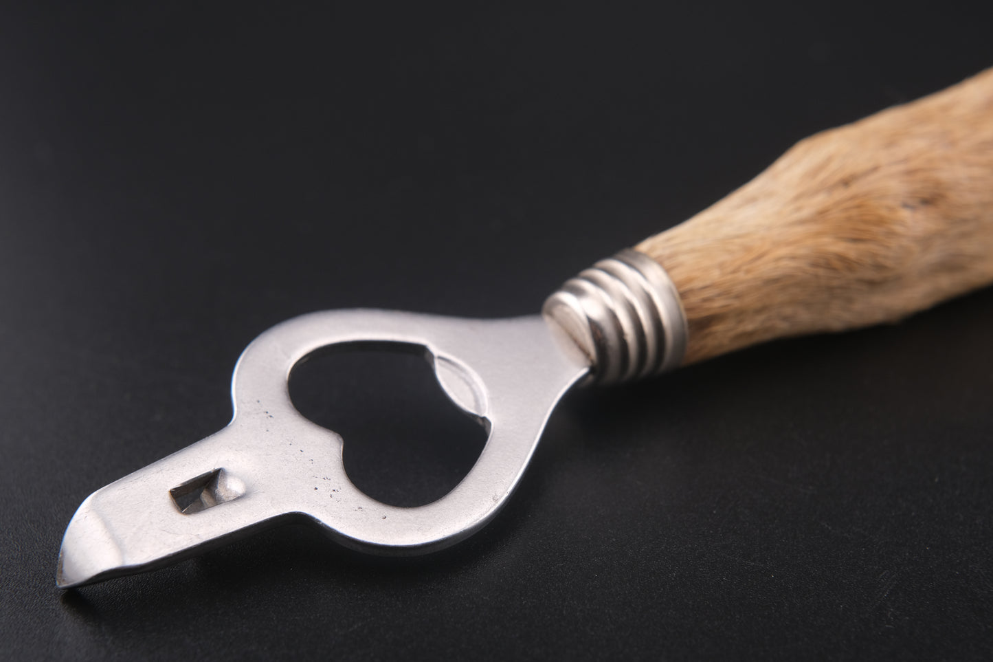 Vintage Deer Hoof Bottle Opener – Rustic Taxidermy Handle – 8" Lodge Bar Tool – Good Luck Gift for New Home or Man Cave