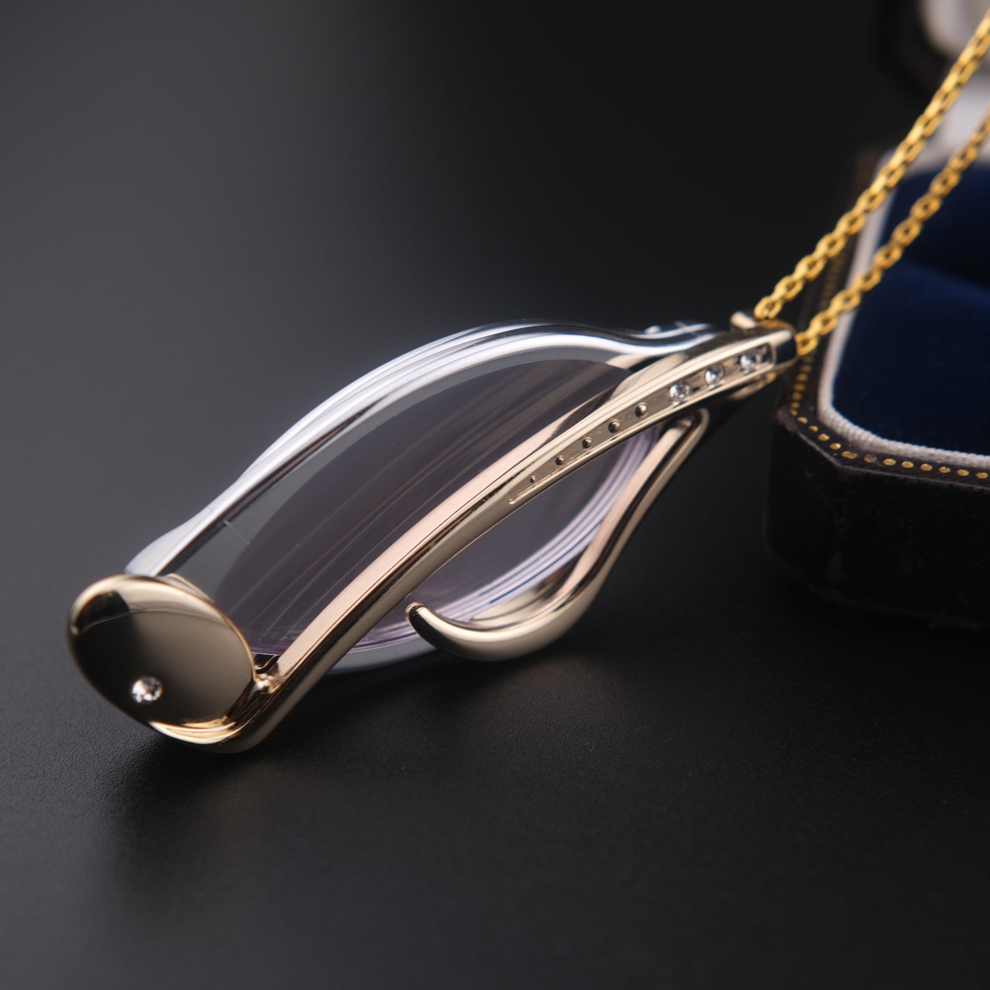 Vintage Nikon Loupe Magnifier Necklace - Music Note Design - Made in Japan