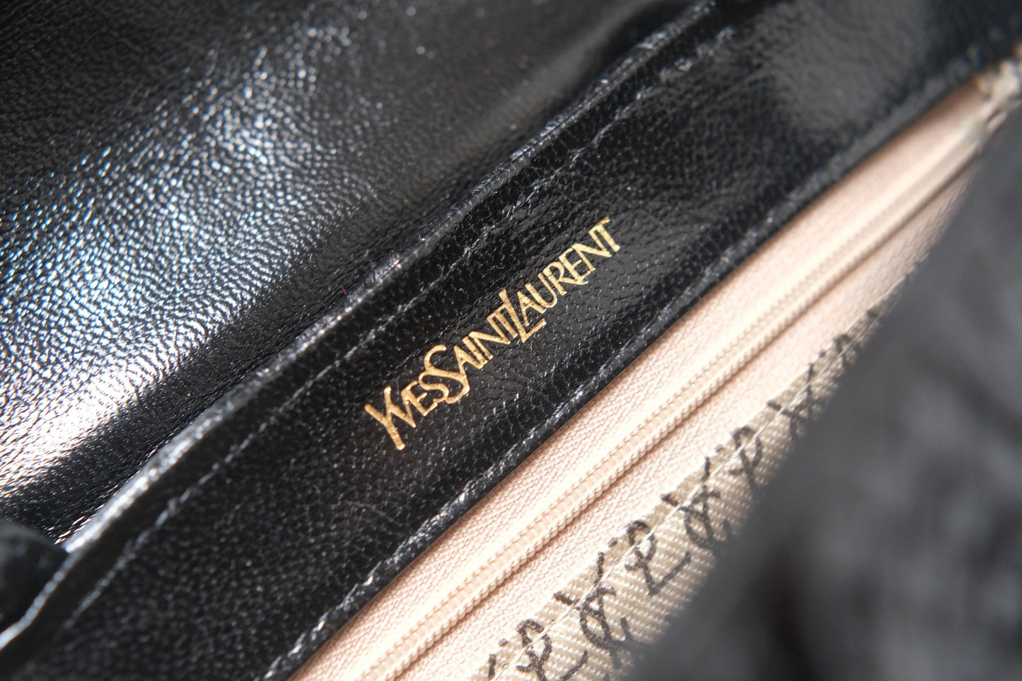 Vintage Yves Saint Laurent Woven Leather Crossbody Bag