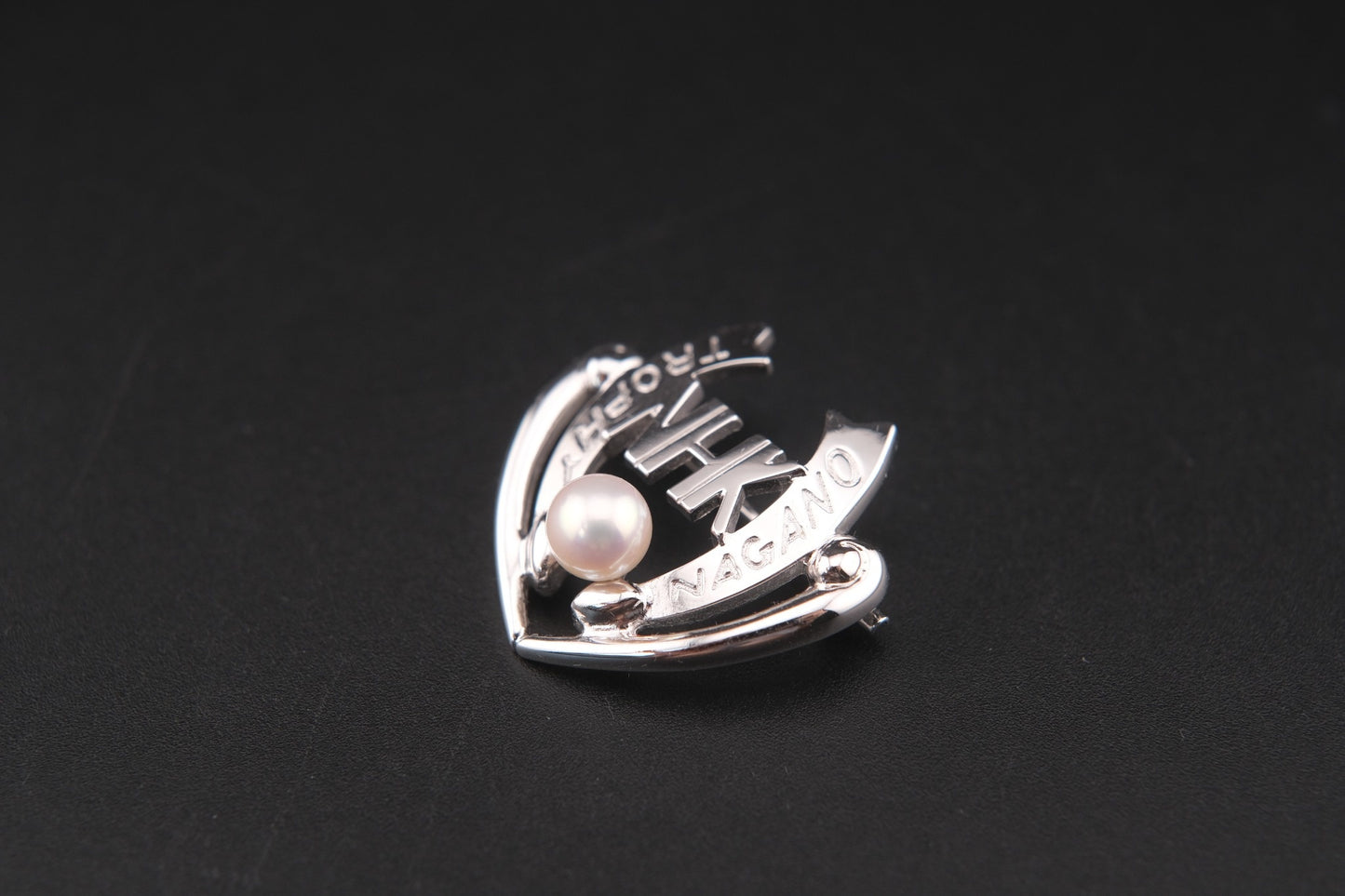 Tasaki Sterling Silver & Pearl Brooch – 1997 NHK Trophy Nagano Limited Edition