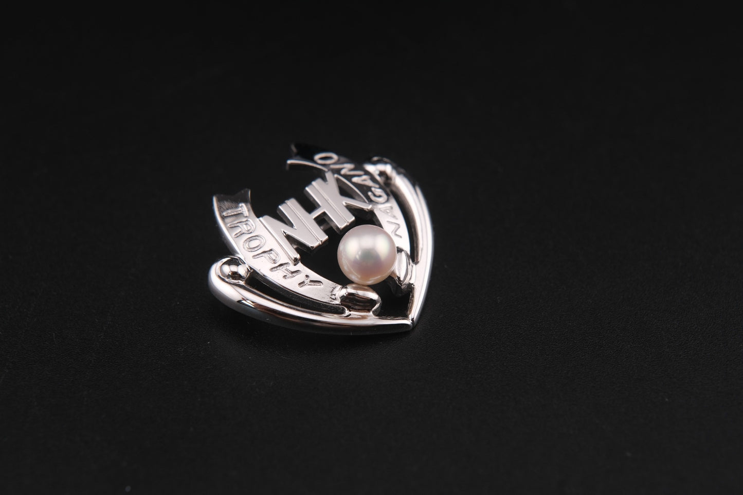 Tasaki Sterling Silver & Pearl Brooch – 1997 NHK Trophy Nagano Limited Edition