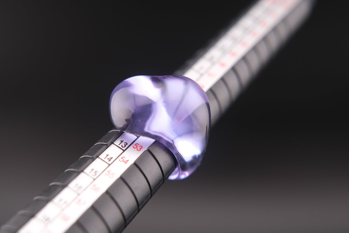 Vintage Baccarat “Galet Wave” Purple Crystal Ring