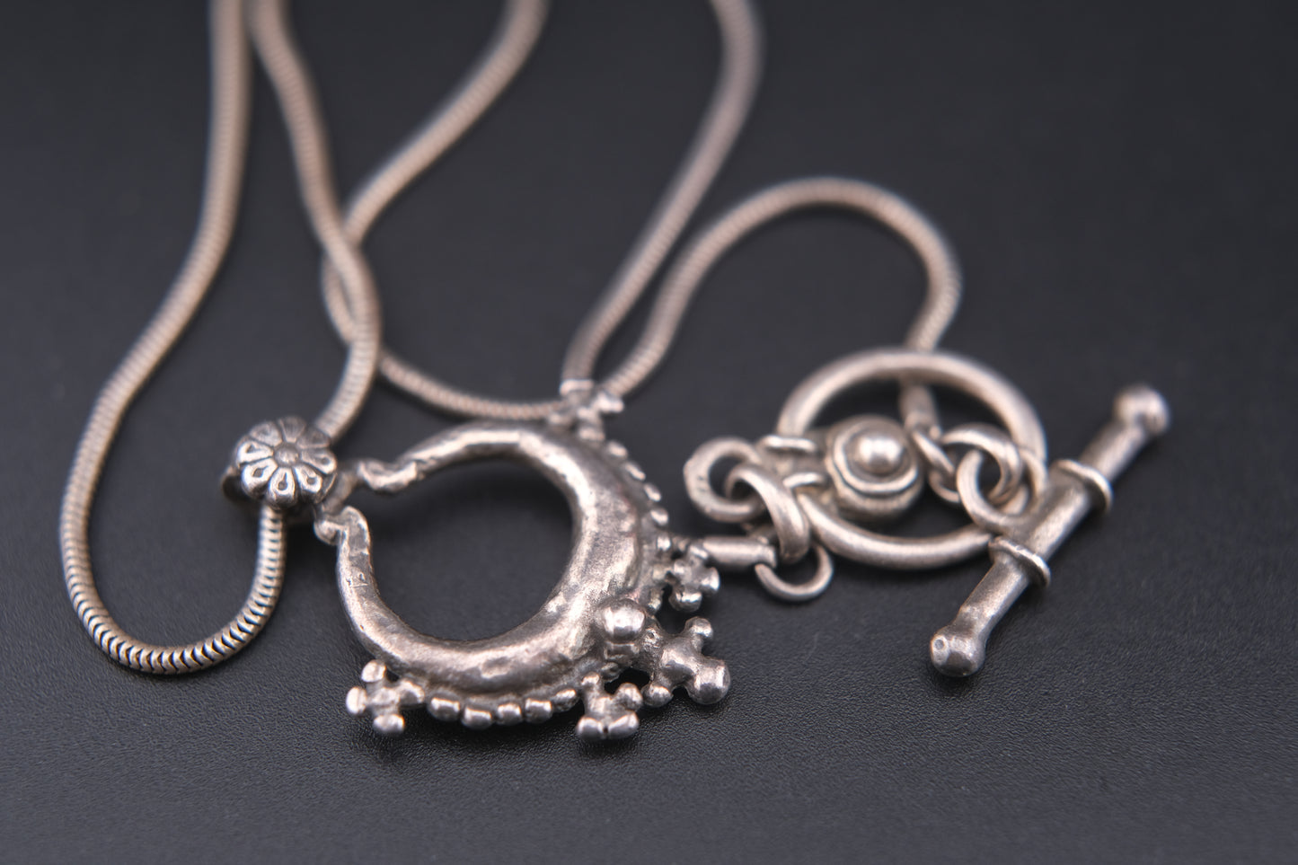 UBU Paris Tribal-Inspired Silver-Tone Choker Necklace (c.1990s)