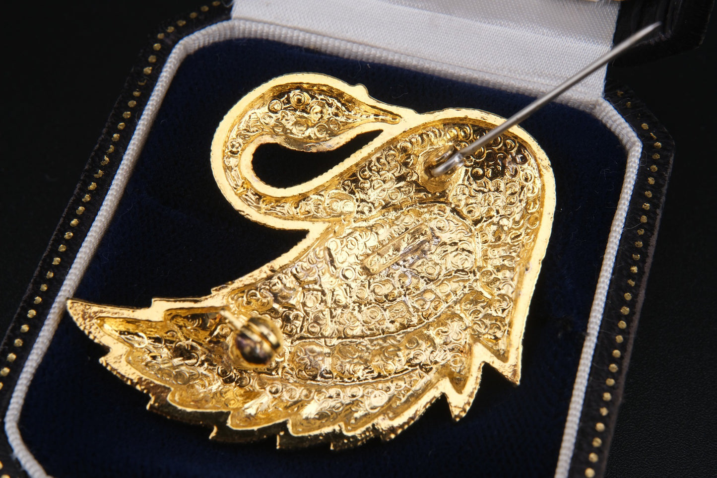 Vintage Park Lane Rhinestone Swan Brooch