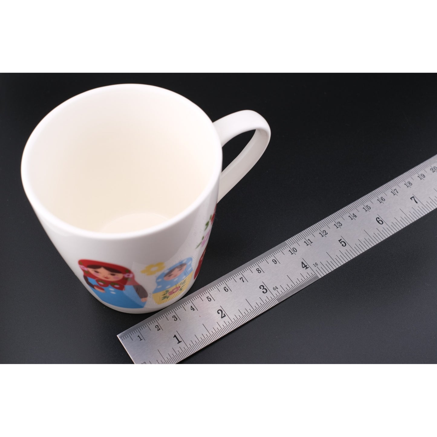 ❤️ Chocoholic Tea Mug with Lid & Infuser – Matryoshka Doll Design