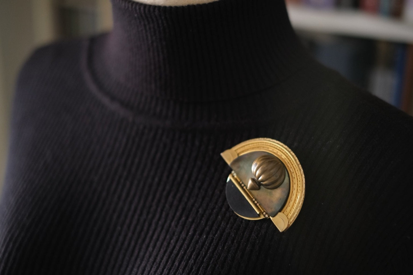 Vintage Marena Handmade German Brooch – Convertible to Pendant – Art Deco Revival Design