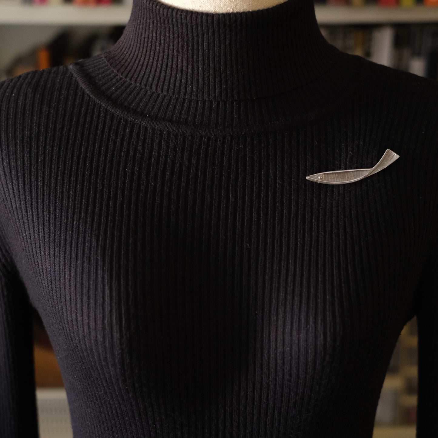 ❤️ Vintage Silver Fish Brooch | Sculptural Modernist Animal Design