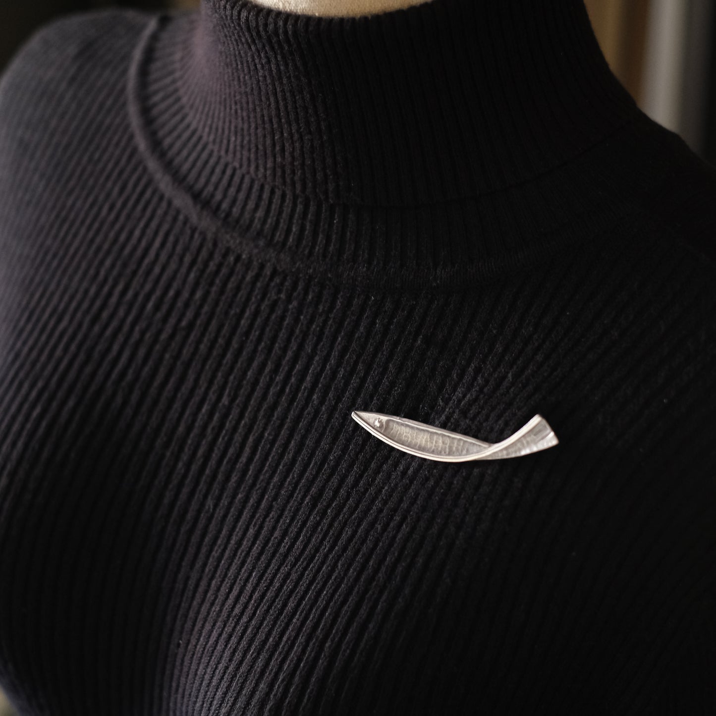 ❤️ Vintage Silver Fish Brooch | Sculptural Modernist Animal Design