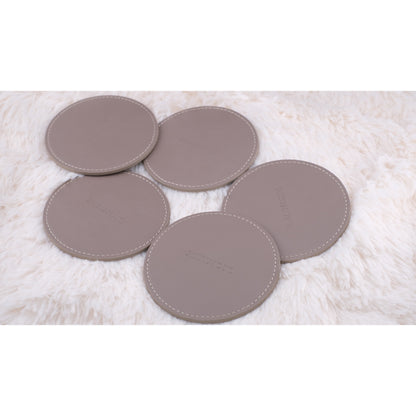 ❤️ Mikimoto Leather Coaster Set (Box of 5) – New in Box