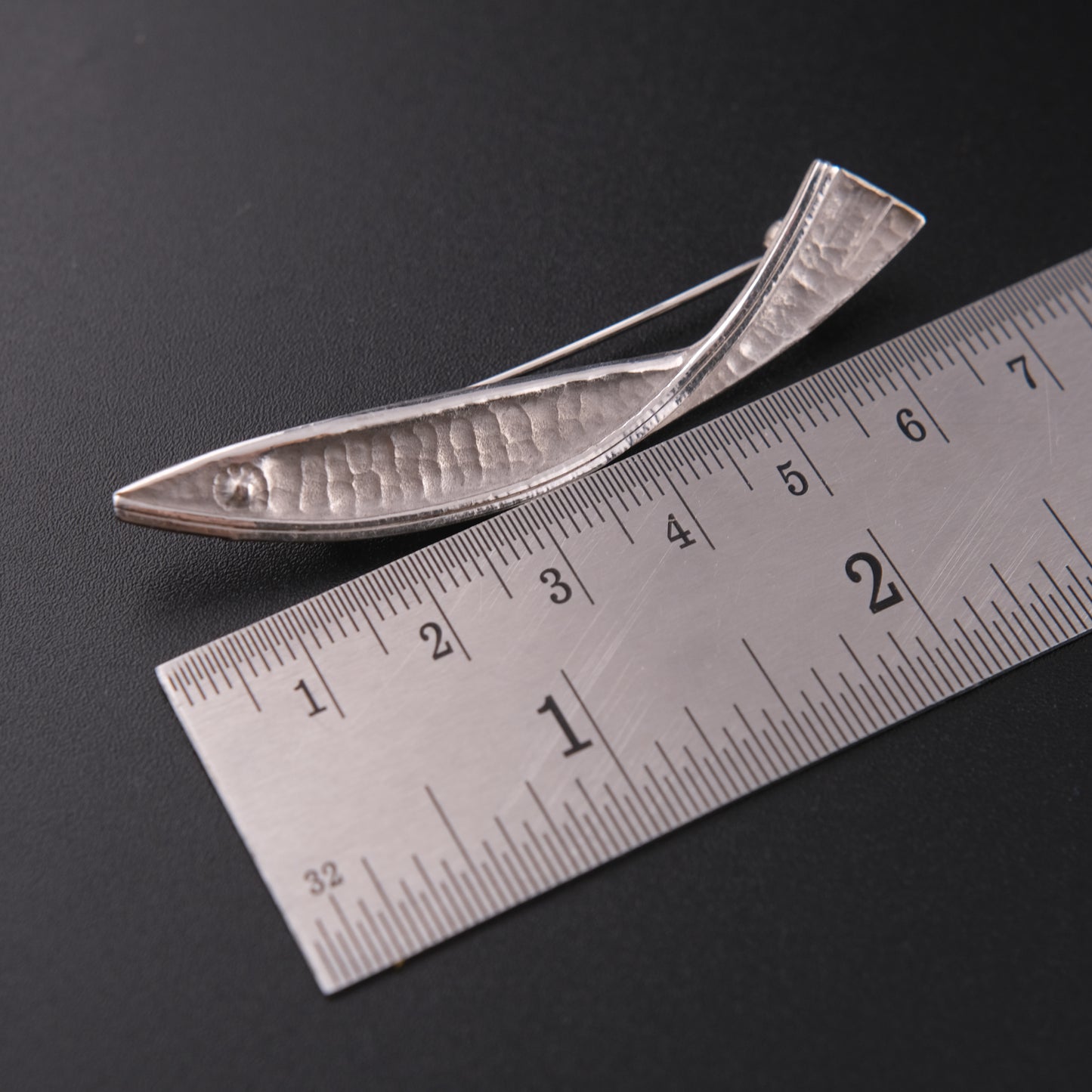 ❤️ Vintage Silver Fish Brooch | Sculptural Modernist Animal Design