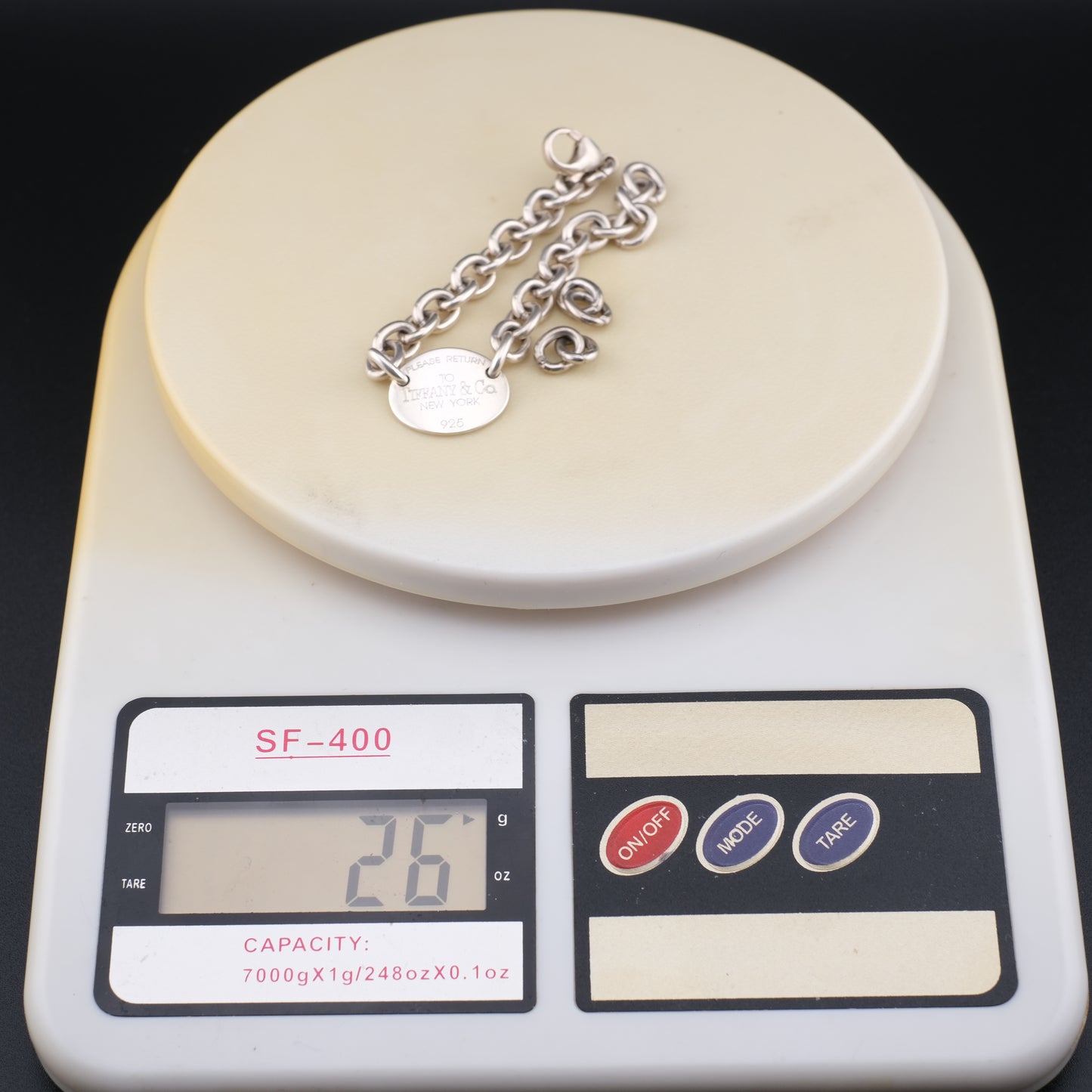 ❤️ Tiffany & Co. Tag Bracelet – Sterling Silver with Original Box, Pouch & Extra Links