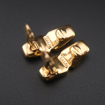 ❤️ Vintage Swarovski S.A.L. Black Crystal & Clear Rhinestone Clip-On Earrings