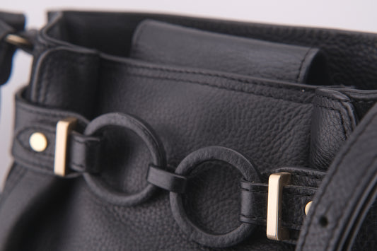 ❤️ Vintage RADLEY London Medium Black Pebbled Leather Crossbody Bag