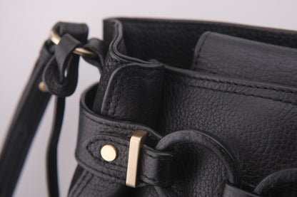 ❤️ Vintage RADLEY London Medium Black Pebbled Leather Crossbody Bag