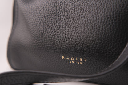 ❤️ Vintage RADLEY London Medium Black Pebbled Leather Crossbody Bag