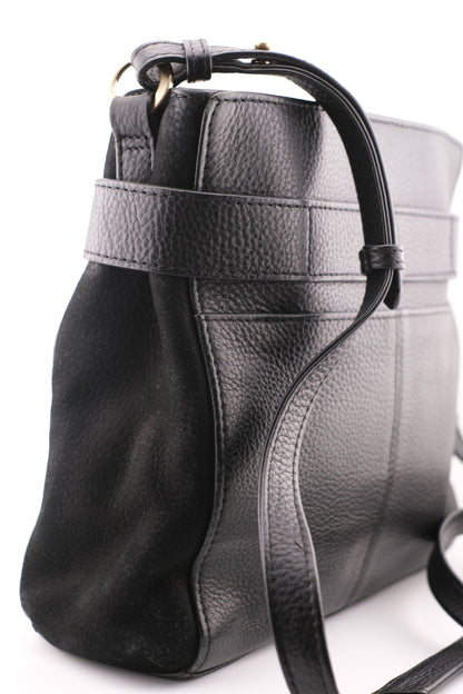 ❤️ Vintage RADLEY London Medium Black Pebbled Leather Crossbody Bag