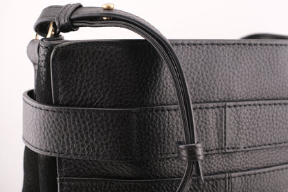 ❤️ Vintage RADLEY London Medium Black Pebbled Leather Crossbody Bag
